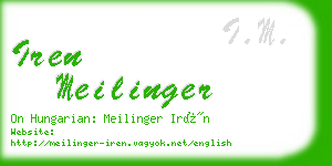 iren meilinger business card